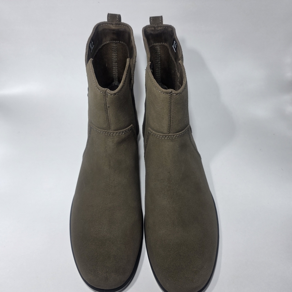 ECCO Women’s Brown Leather Ankle Boots Size 41 (US 10) Side Zip Comfort Booties - Picture 5 of 7